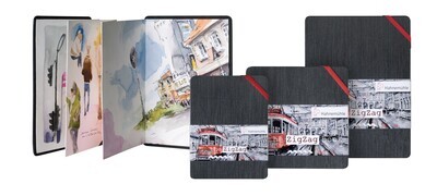 Cuaderno Hahnemühle The Zigzag Book Mini, 5 x 5cms, 300gr, 18 páginas