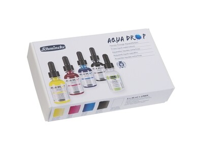 Acuarela Schmincke Aqua Drop Set, 4 colores + Blanco