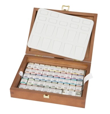 Acuarela Schmincke Horadam Caja de Madera, 47 colores + Onetz