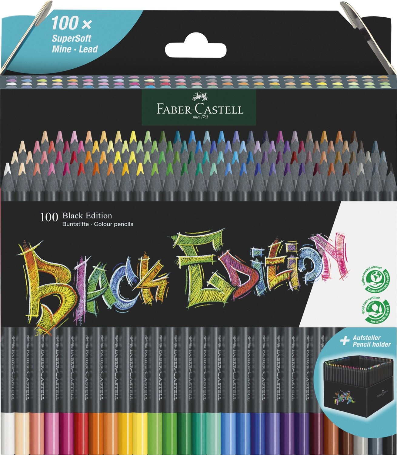 Lápiz Faber-Castell Super Soft Black Edition 100 Colores
