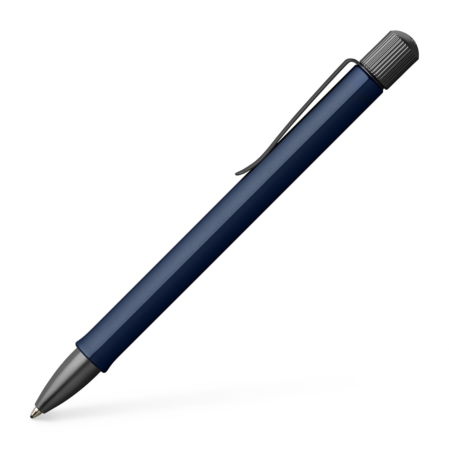 Boligrafo Faber Castell Hexo Aluminio Azul