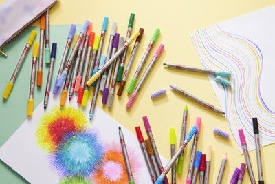 Marcador Faber Castell Doble Punta 40 Colores