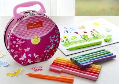 Marcador Faber Castell Connector Pen Hand Bag, Caja 45 Piezas