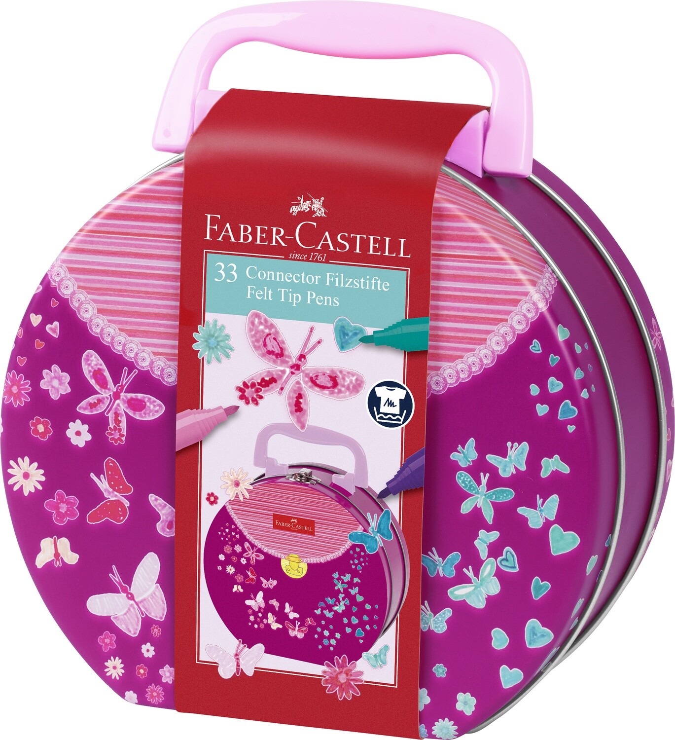 Marcador Faber Castell Connector Pen Hand Bag, Caja 45 Piezas