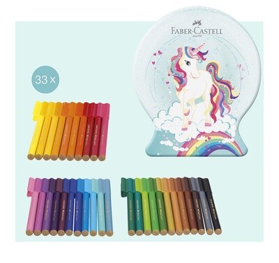 Marcador Faber Castell Connector Unicornio, Caja 33 Piezas