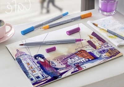 Marcador Faber-Castell Goldfaber Aqua Dual 18 Colores