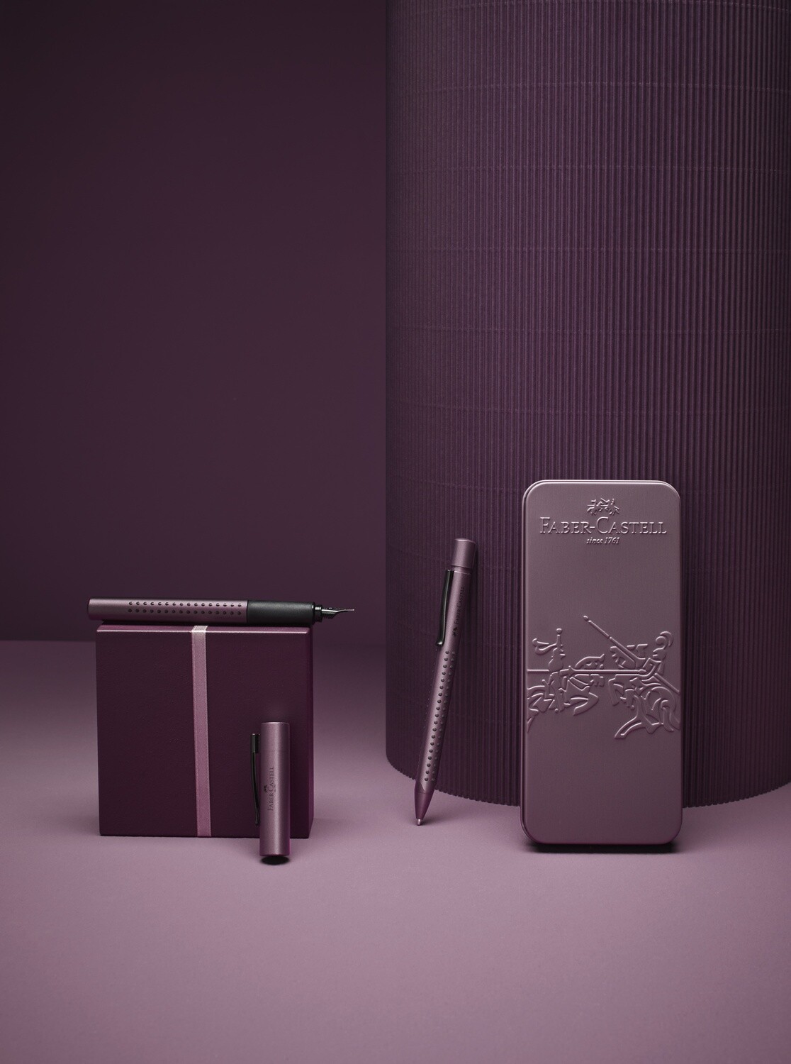Juego Pluma Fuente Faber Castell Edition Berry BP + FP
