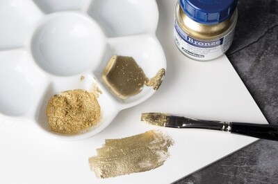 Aqua Bronze Schmincke 20ml Rich Pale Gold