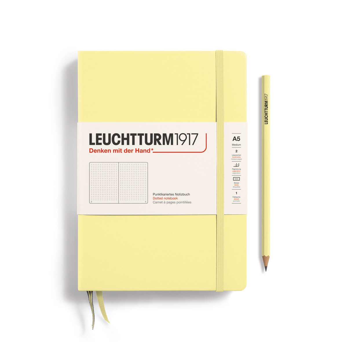 Cuaderno Leuchtturm1917 Medium A5 Vanilla, Puntos