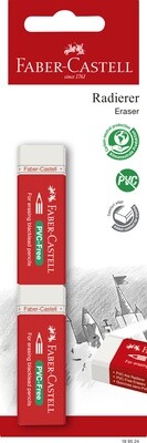 Borrador Faber-Castell 7095-20 PVC-Free Blíster 2 Piezas