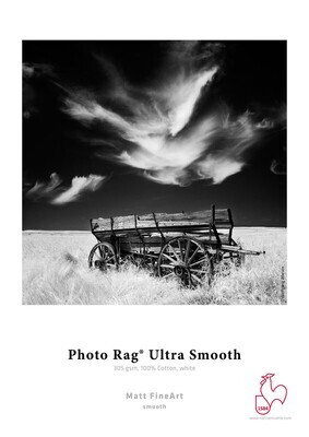 Papel fotográfico Hahnemühle Inkjet Photo Rag Ultra Smooth,  305 gramos,  44 pulgadas x 12 metros