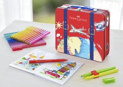 Marcador Faber Castell Connector Pen Suitcase 40 Colores