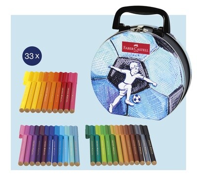 Marcador Faber Castell Connector Pen Soccer Case 33 Colores