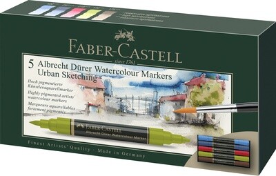 Marcador Faber Castell Albrecht Durer Watercolour 5 Tonos Urban Sketch