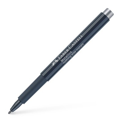 Marcador Faber-Castell Metallics 1.5 Plateado