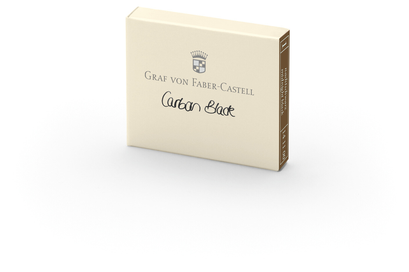 Tinta Graf von Faber Castell 6 Cartuchos Carbon Black
