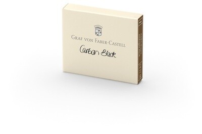 Tinta Graf von Faber Castell 6 Cartuchos Carbon Black