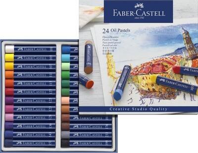 Crayon Pastel Oleo Faber Castell, 24 colores