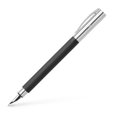 Pluma Fuente Faber-Castell Ambition Resina Negro M