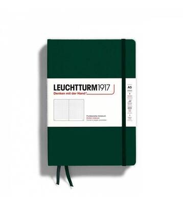 Cuaderno Leuchtturm1917 Medium A5 Forest Green, Hoja con Puntos