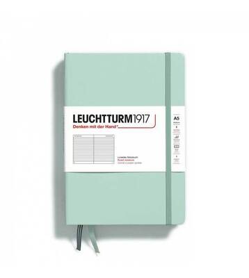 Cuaderno Leuchtturm1917 Medium A5, Mint Green, Hoja con Rayas