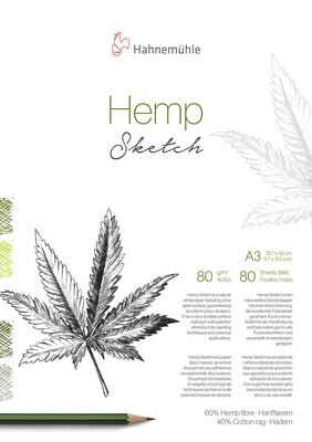 Block Hahnemühle Hemp Sketch A3 80g 80 Hojas
