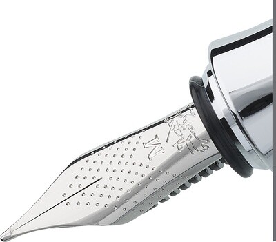 Pluma Fuente Faber-Castell Ondoro Roble Ahumado Punto Medio