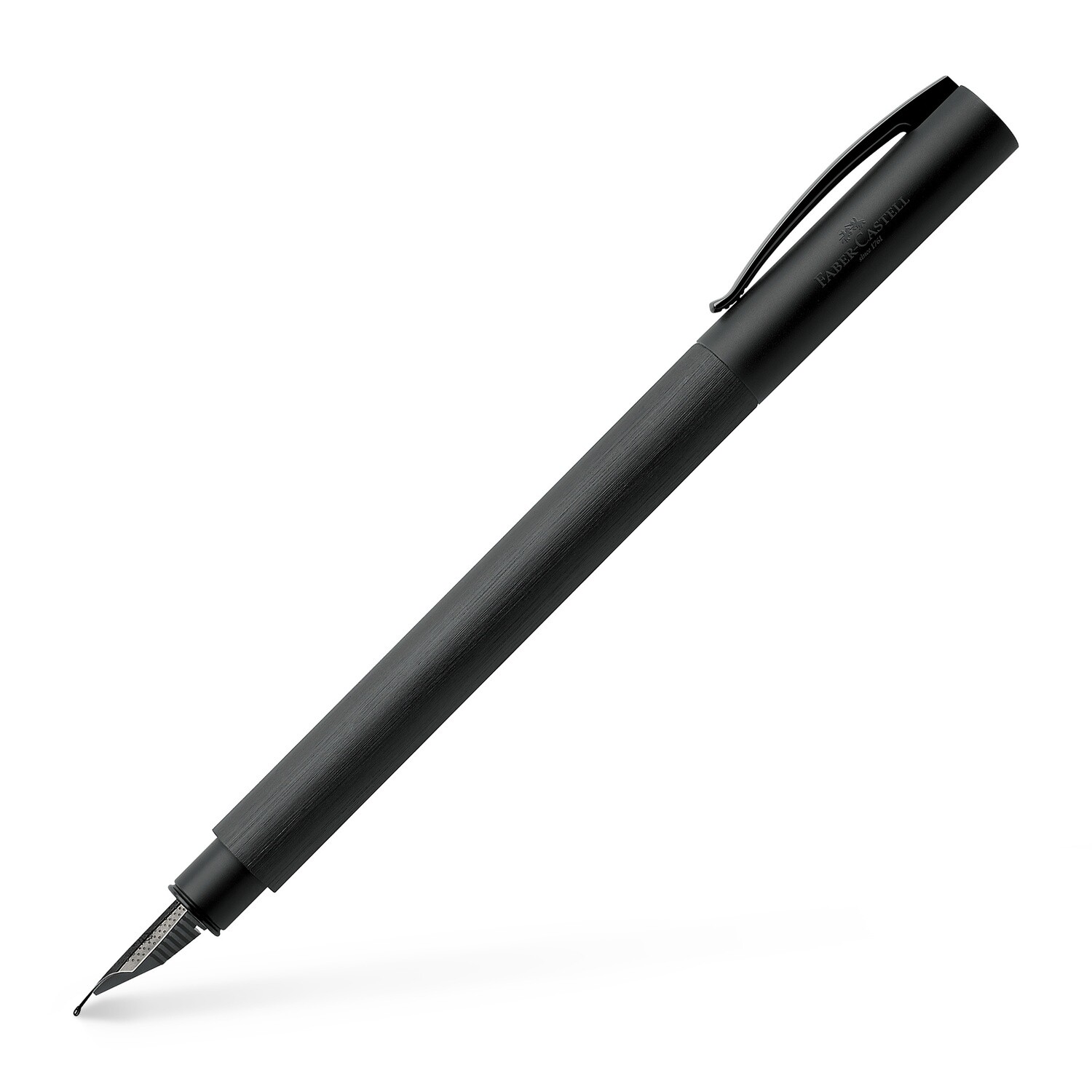 Pluma Fuente Faber-Castell Ambition All Black Punto Mediano