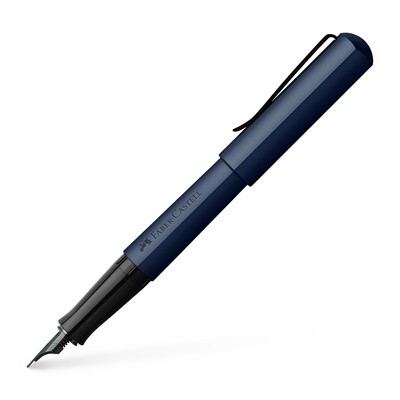 Pluma Fuente Faber Castell Hexo Azul Punto Mediano