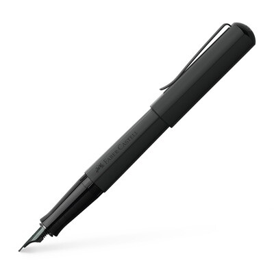 Pluma Fuente Faber Castell Hexo Negro Mate Punto Fino