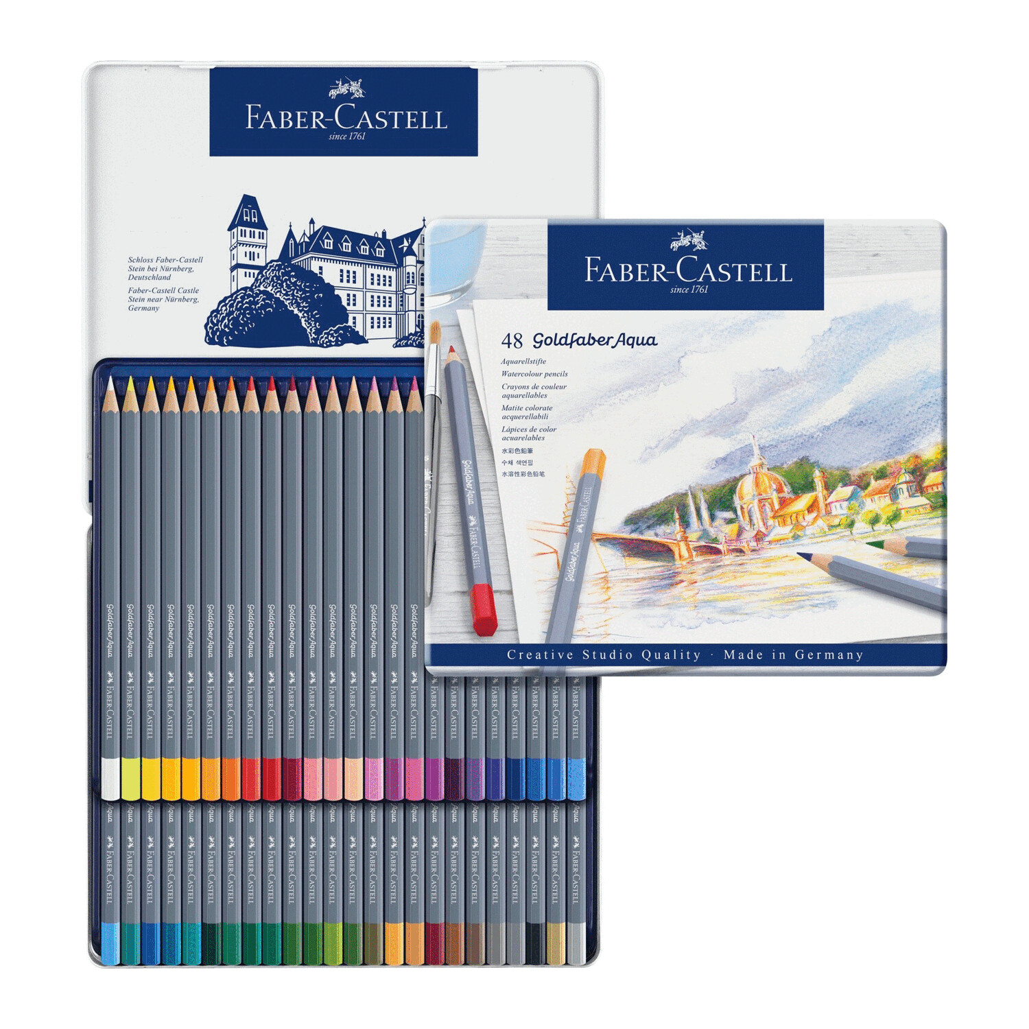 Lapiz Faber Castell Goldfaber Aqua 48 colores