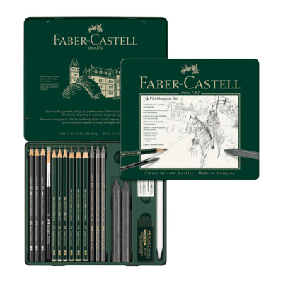 Lapiz Faber Castell Pitt Graphite Set,  19 piezas