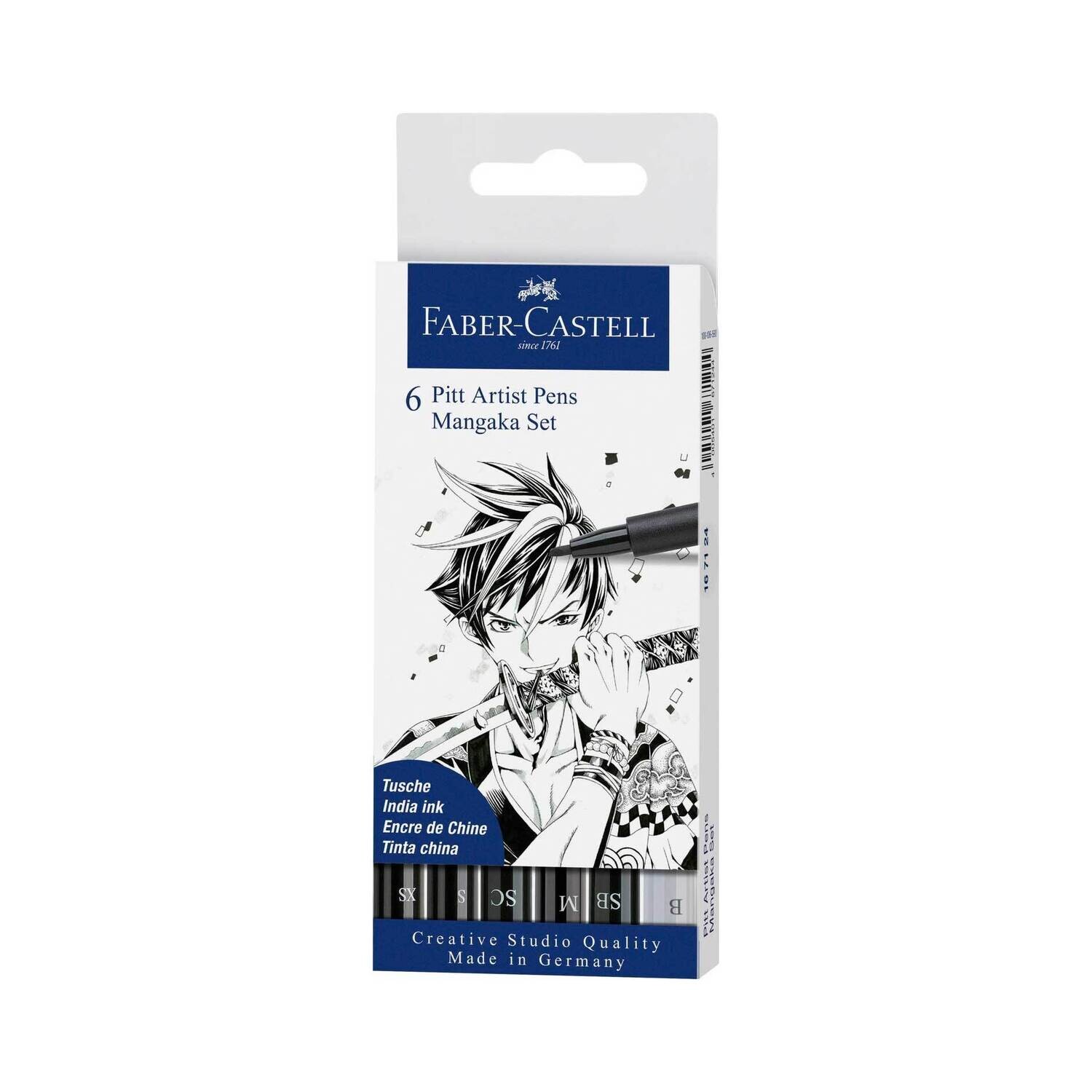 Marcador Faber-Castell Pitt Artist Pen Manga 6 Piezas Mangaka
