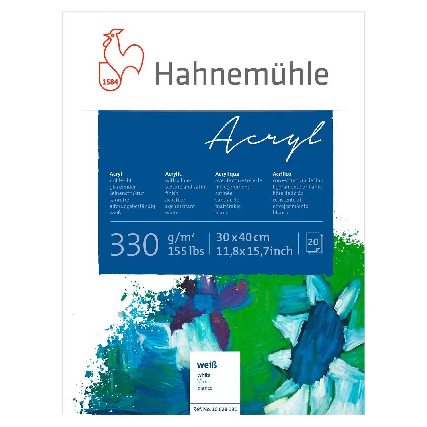 Block Hahnemühle Acrylic 330gsm 30 x 40cms 20h