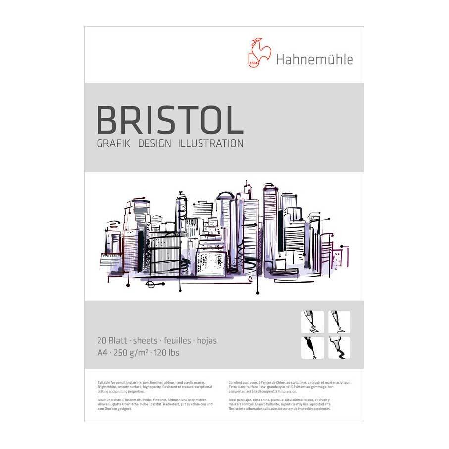 Block Hahnemühle Bristol 250 gramos A4 20 Hojas