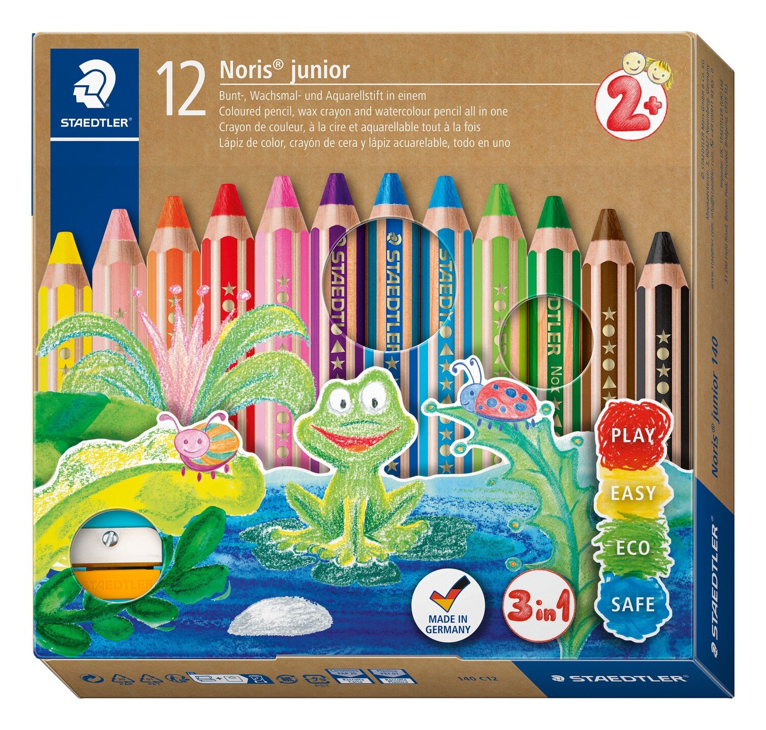 Crayon Staedtler Noris Junior 140, 12 colores