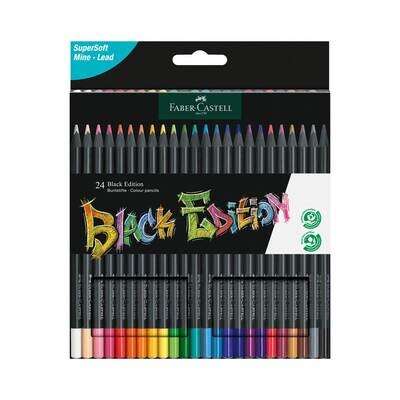Lapiz Faber Castell Black Edition 24 colores