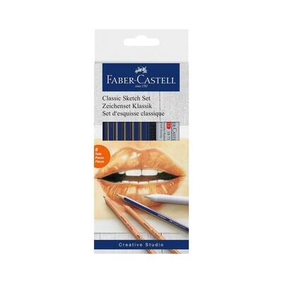 Lapiz Faber Castell Goldfaber Classic Sketch Set, 6 piezas