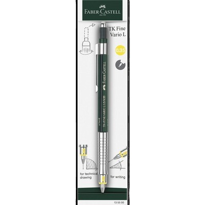 Portaminas Faber Castell TK-Fine Vario L 0.35 mm, Verde