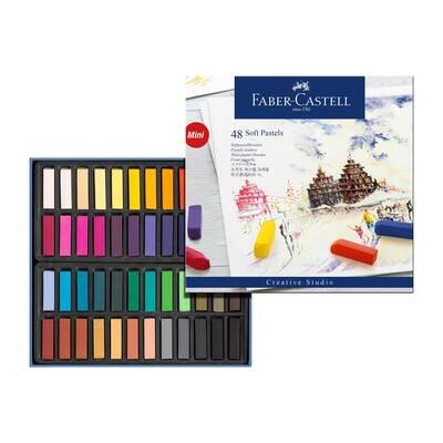 Crayon Pastel Seco Faber Castell, corto 48 colores