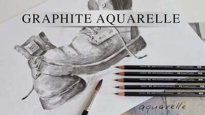 Lapiz Grafito Acuarelable Faber Castell Graphite Aquarelle 6 pz