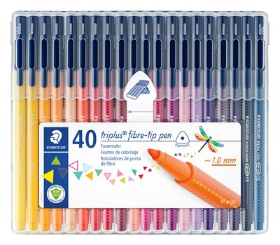 Marcador Staedtler Triplus Color, 40 colores