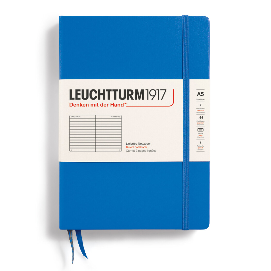 Cuaderno Leuchtturm1917 Medium A5 Sky, Lineas