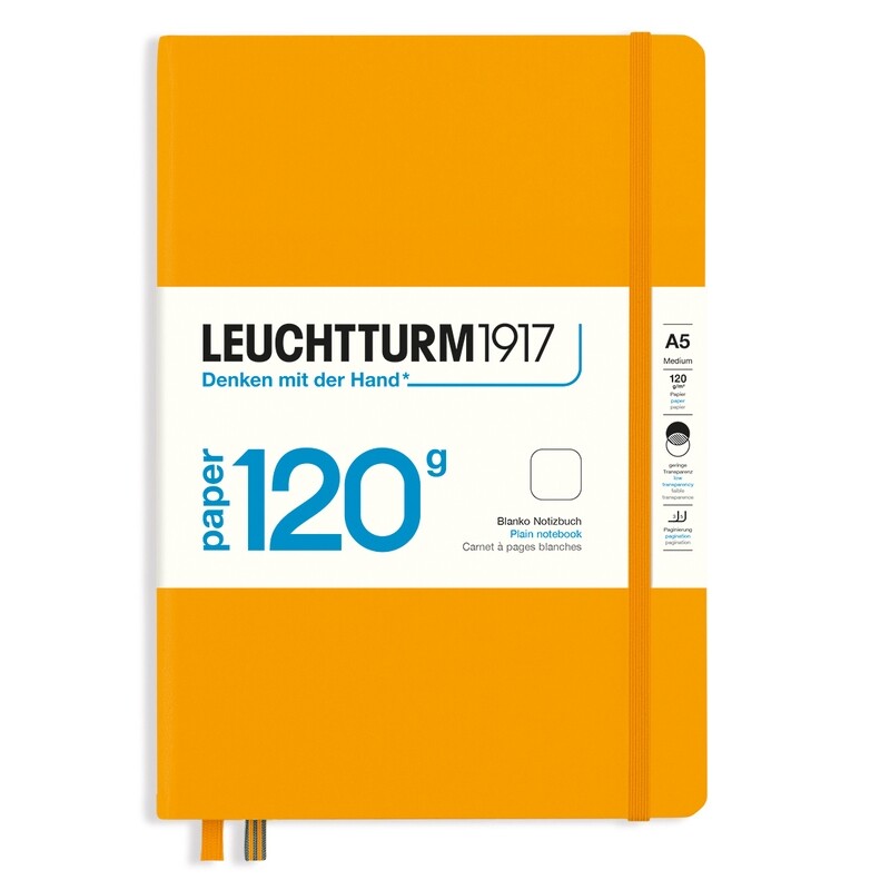 Cuaderno Leuchtturm1917, Edition 120G, Tamaño A5, Rising Sun Papel Blanco