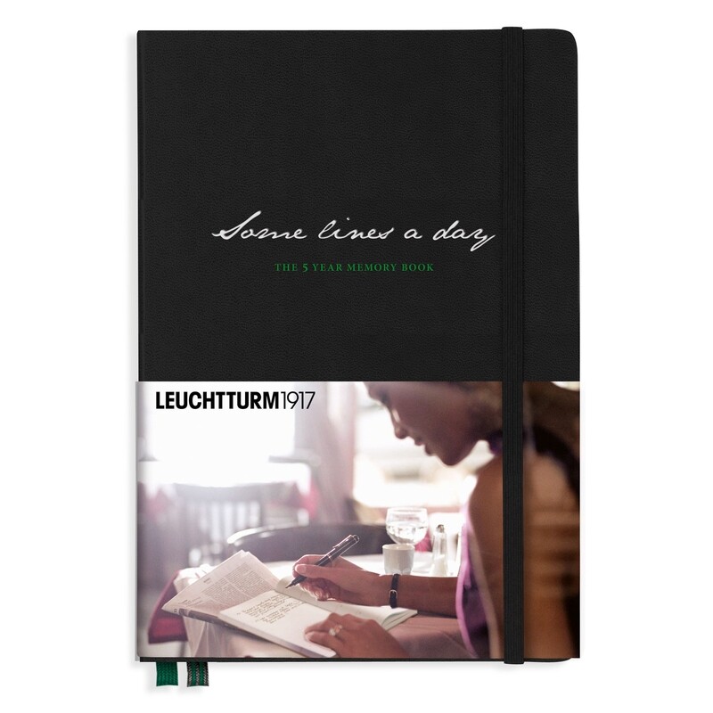Cuaderno Leuchtturm1917 Some Lines A Day Negro A5