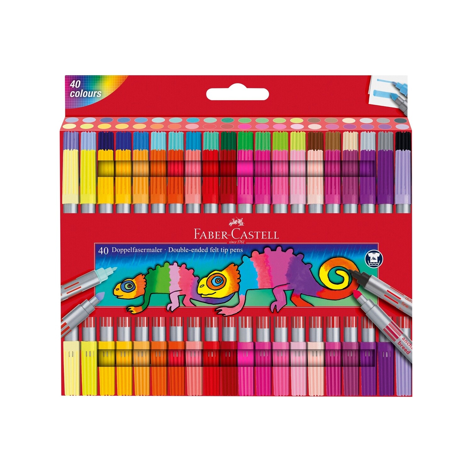 Marcador Faber-Castell Doble Punta 40 Colores