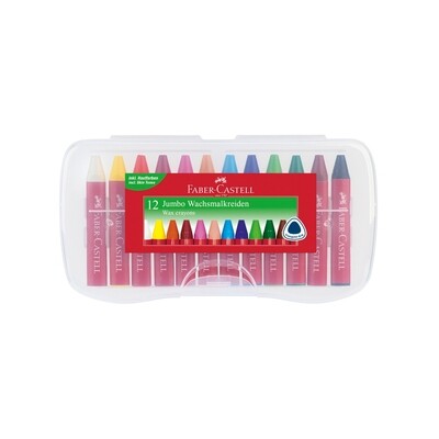 Crayón Cera Faber-Castell 12 Colores Jumbo