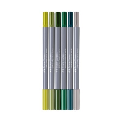 Marcador Faber-Castell Goldfaber Aqua Dual 6 Lettering Set Jungle