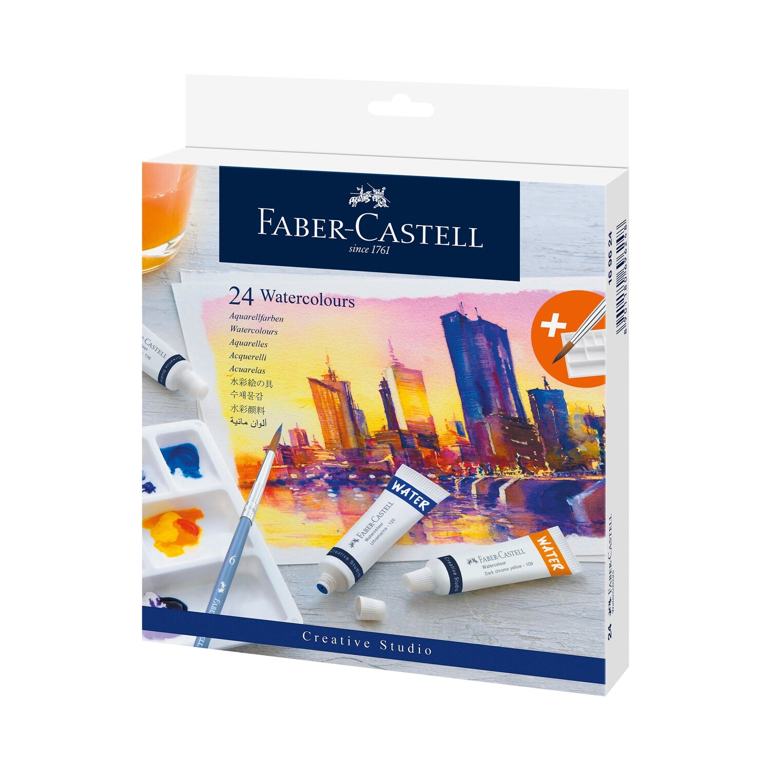 Acuarela Faber-Castell Creative Studio Tubo 24 Colores