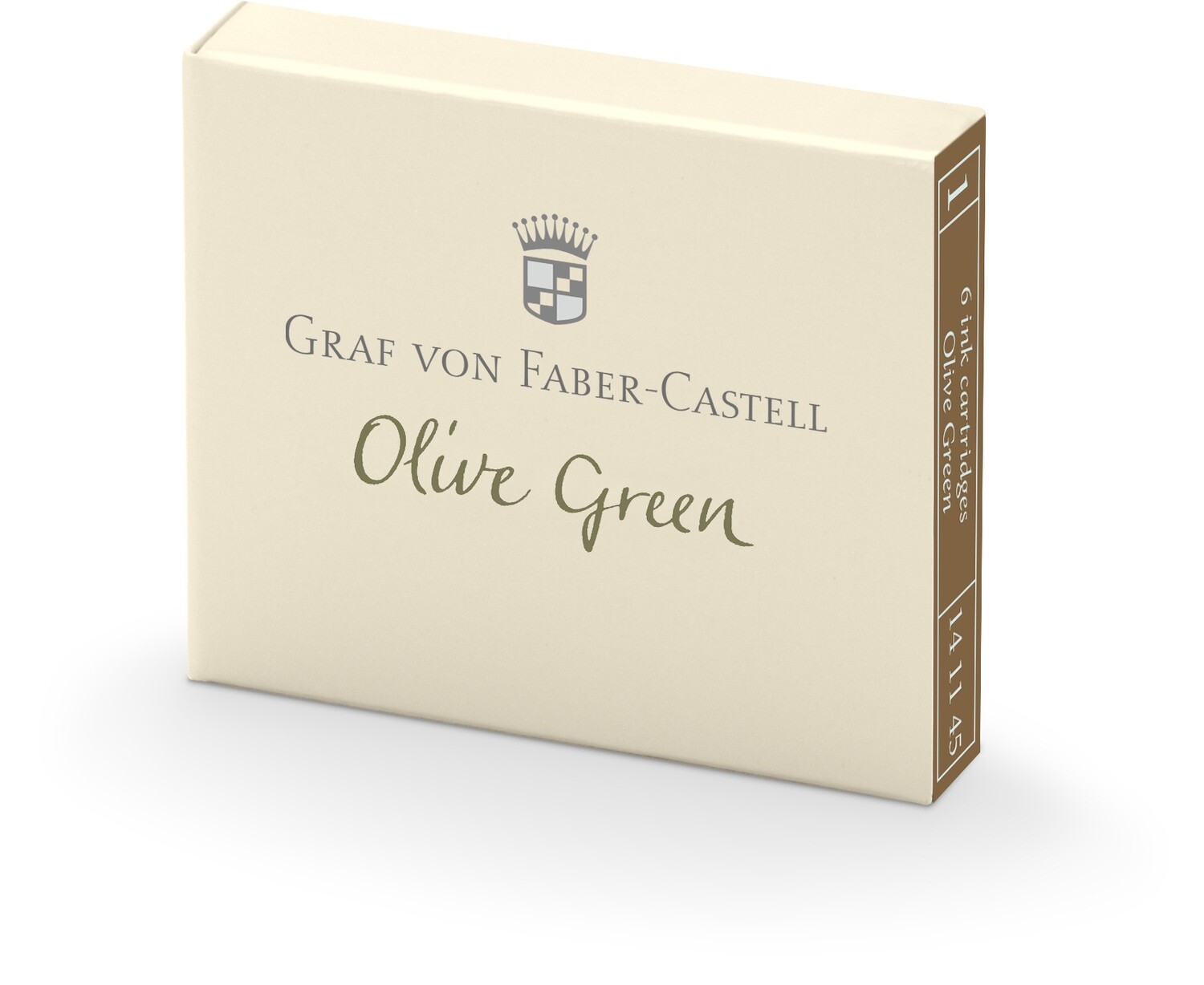 Tinta Graf von Faber Castell 6 Cartuchos Olive Green